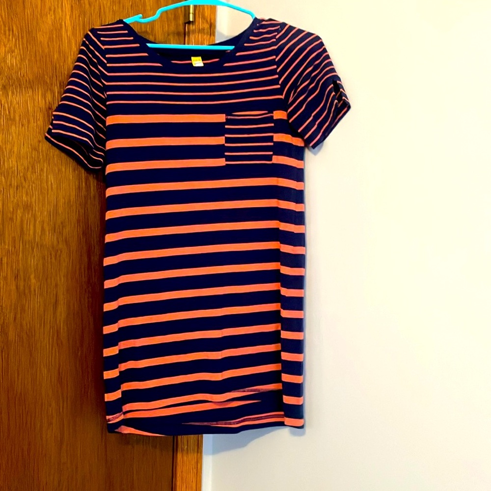 Mini dress orange and blue